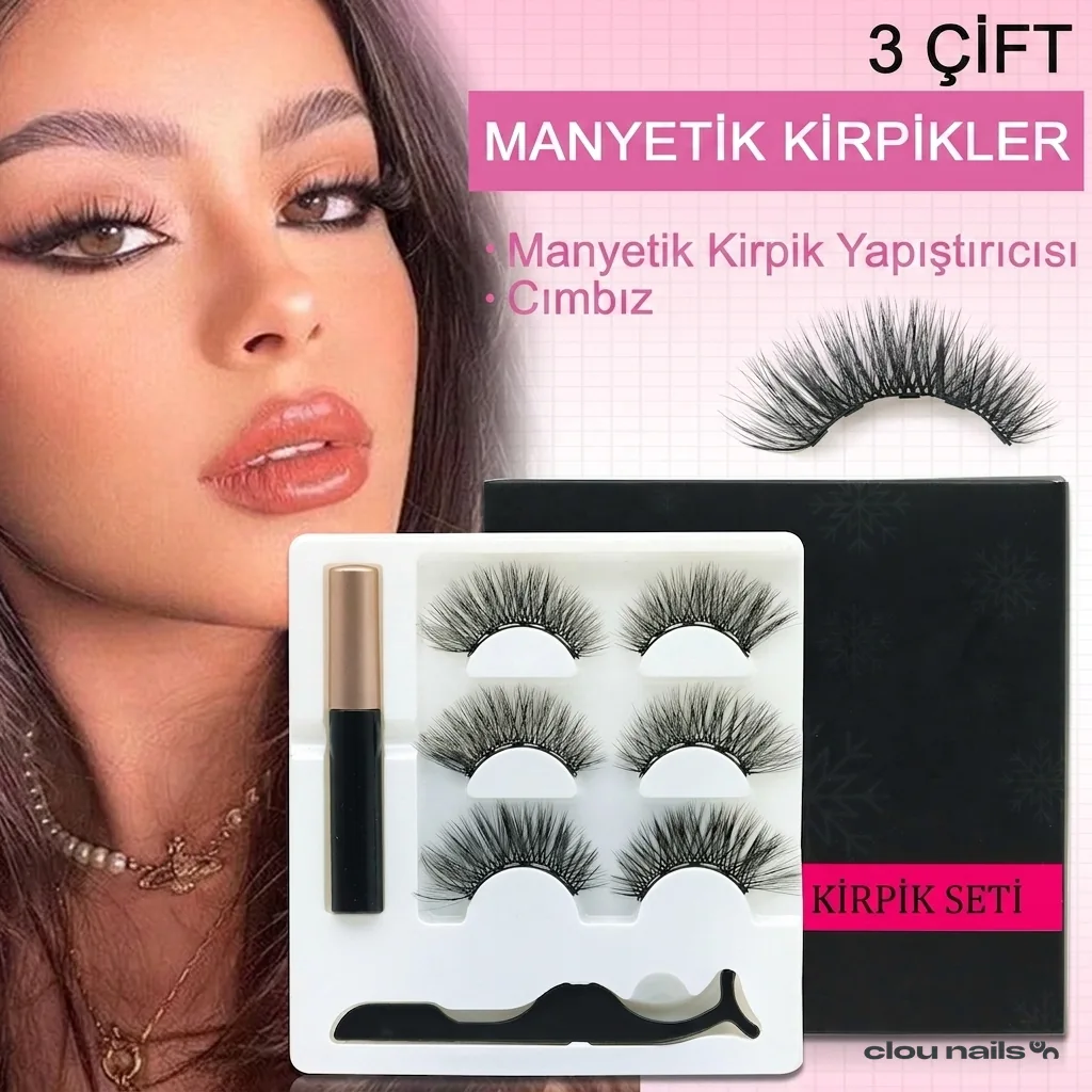 Tekrar Kullanilabilir Manyetik Kirpik - Model 3