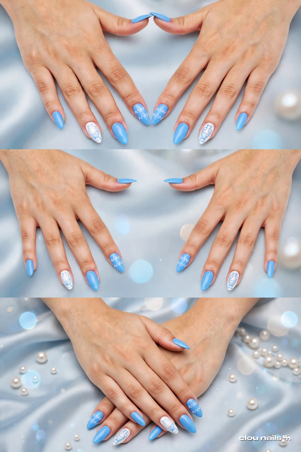 Nail Art Badem Orta Press-On Takma Tırnak Seti (CN1101)