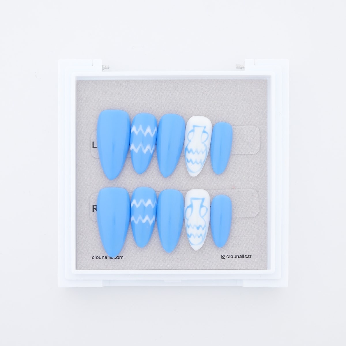 Nail Art Badem Orta Press-On Takma Tırnak Seti (CN1101) Duruş