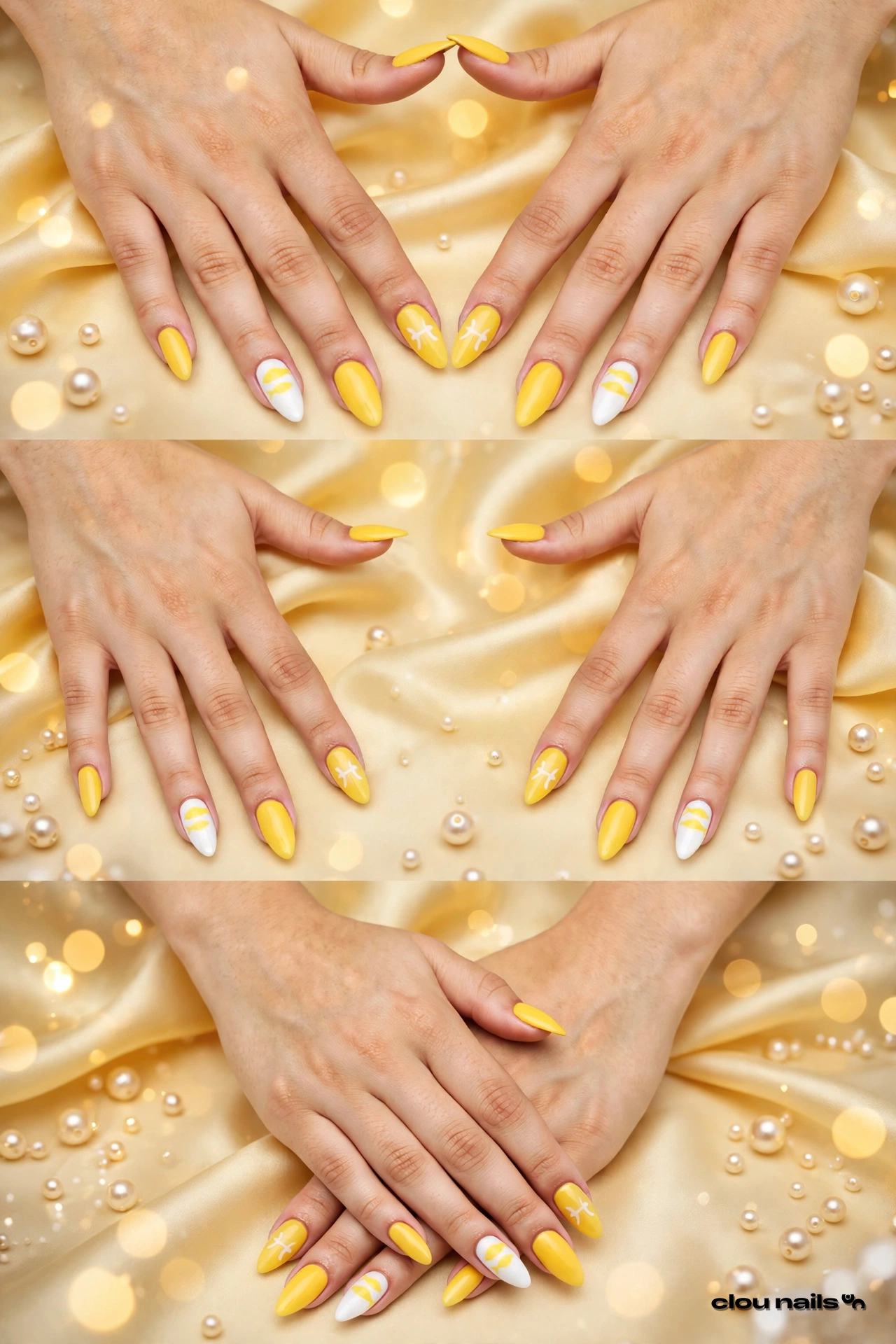 Nail Art Badem Orta Press-On Takma Tırnak Seti (CN1102)