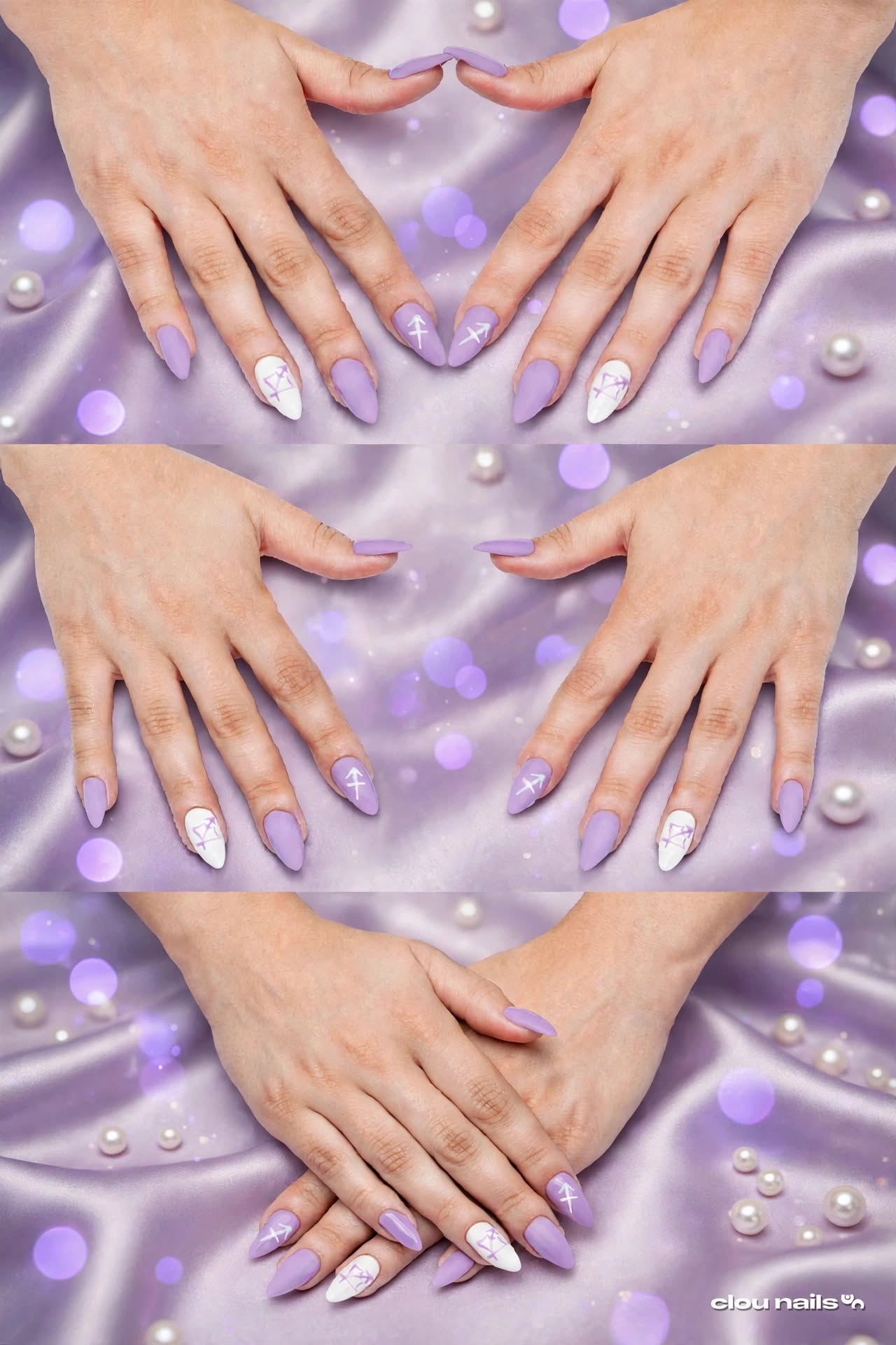 Nail Art Badem Orta Press-On Takma Tırnak Seti (CN1111)