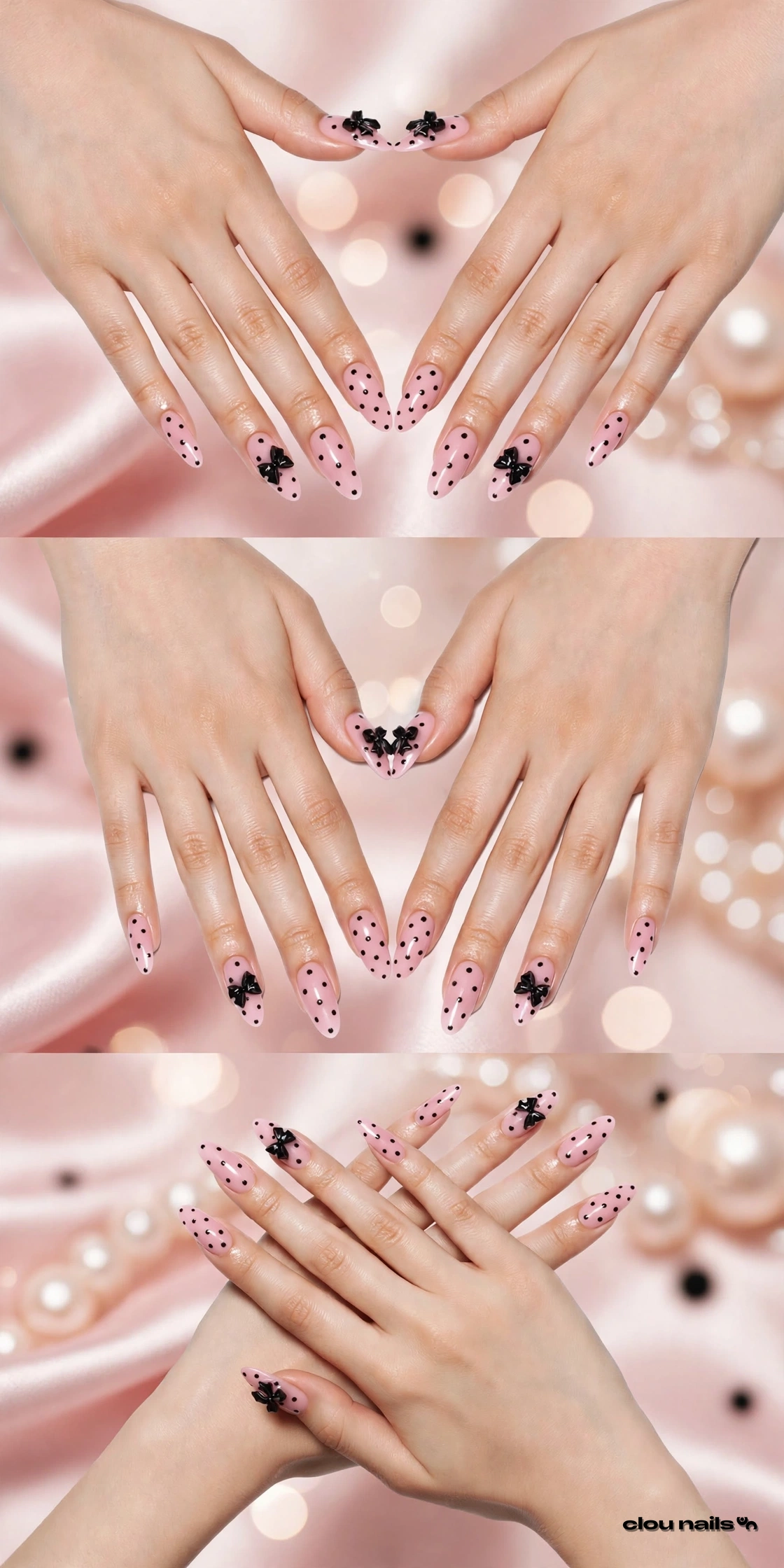 Nail Art Badem Orta Press-On Takma Tırnak Seti (CN19773)