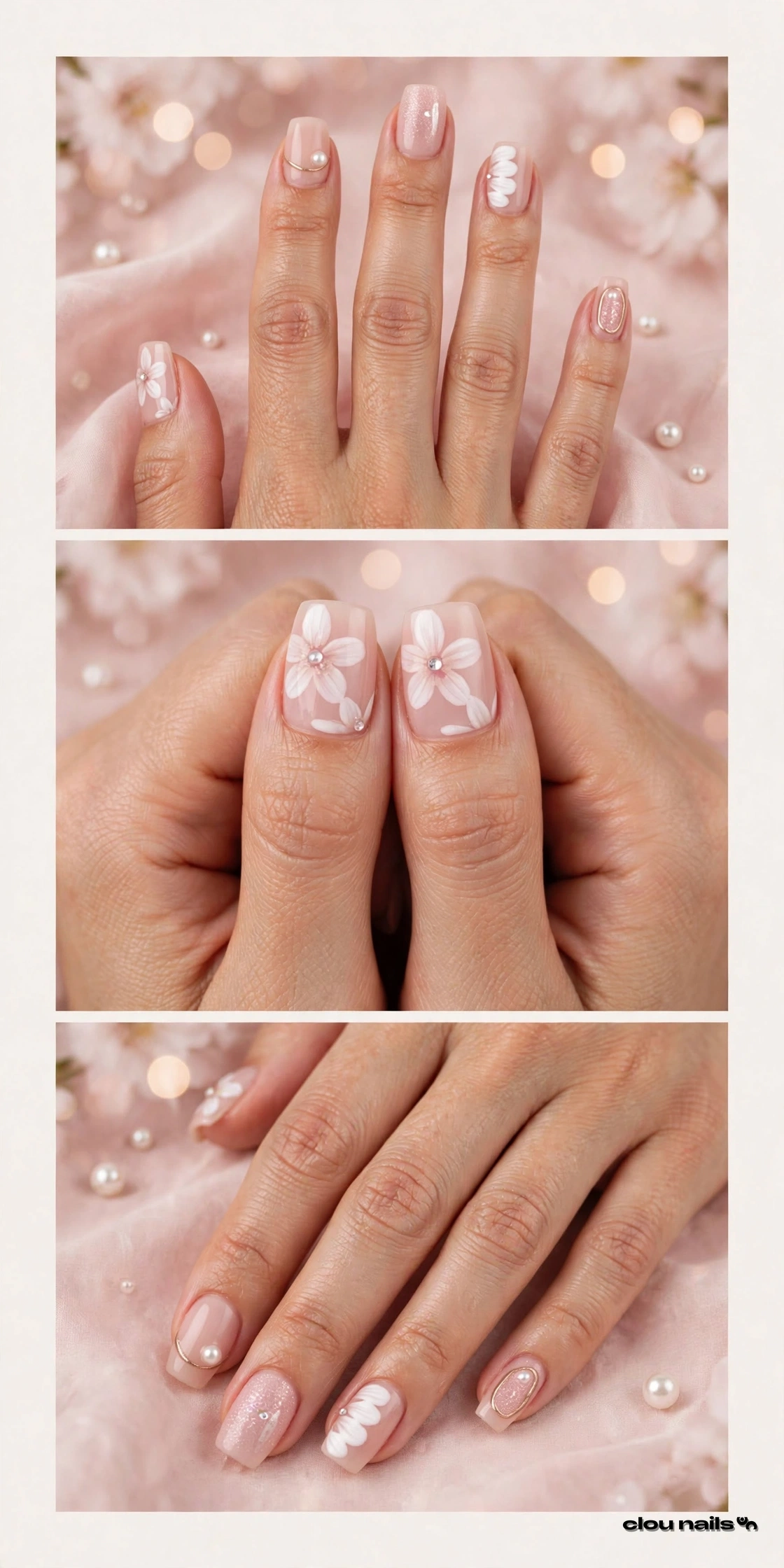 Nail Art Balerin Orta Press-On Takma Tırnak Seti (5477)