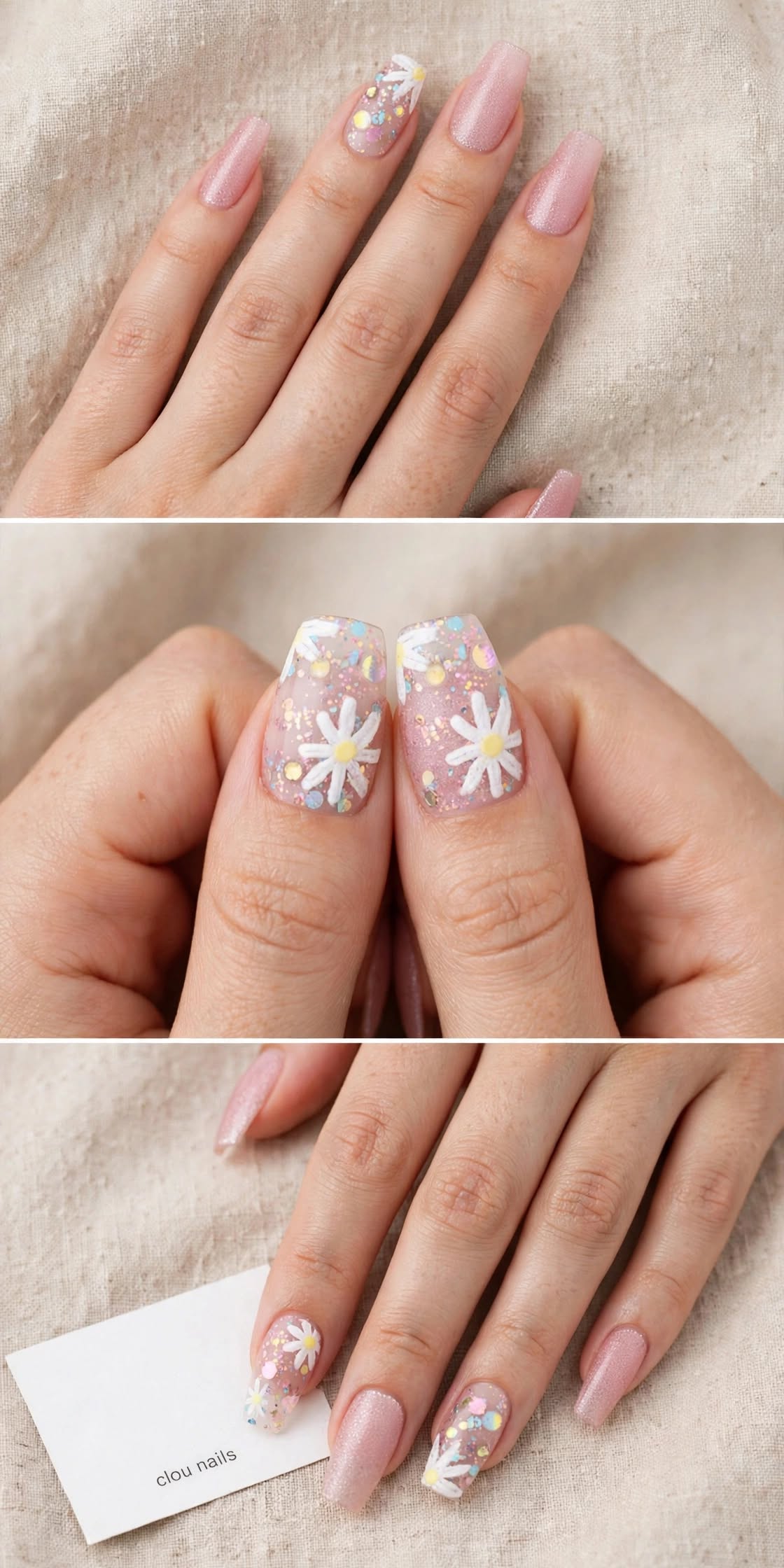 Nail Art Balerin Orta Press-On Takma Tırnak Seti (CN1485)
