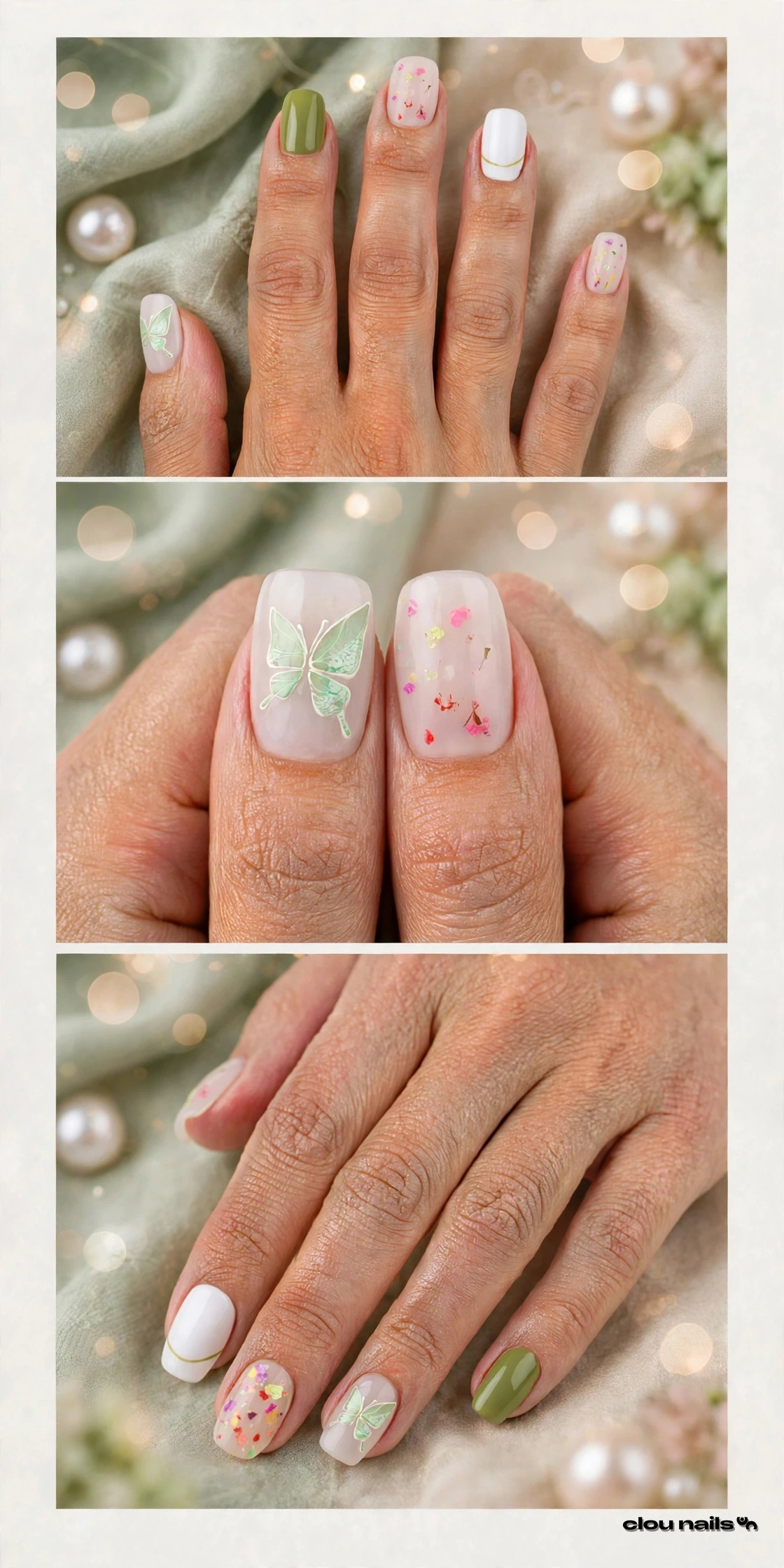 Nail Art Balerin Orta Press-On Takma Tırnak Seti (CN1589)