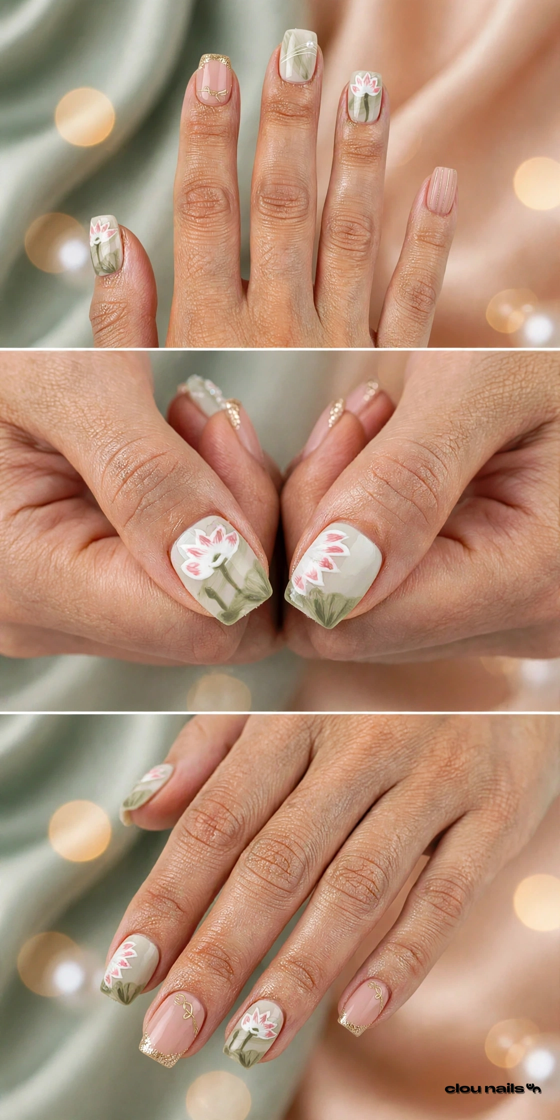 Nail Art Balerin Orta Press-On Takma Tırnak Seti (CN1605)