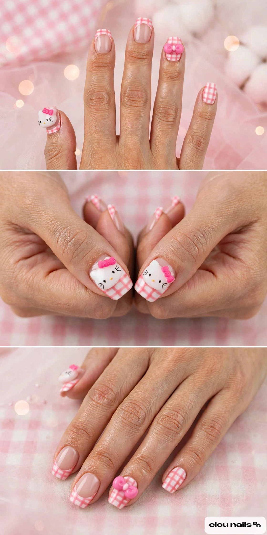 Nail Art Balerin Orta Press-On Takma Tırnak Seti (CN19781)