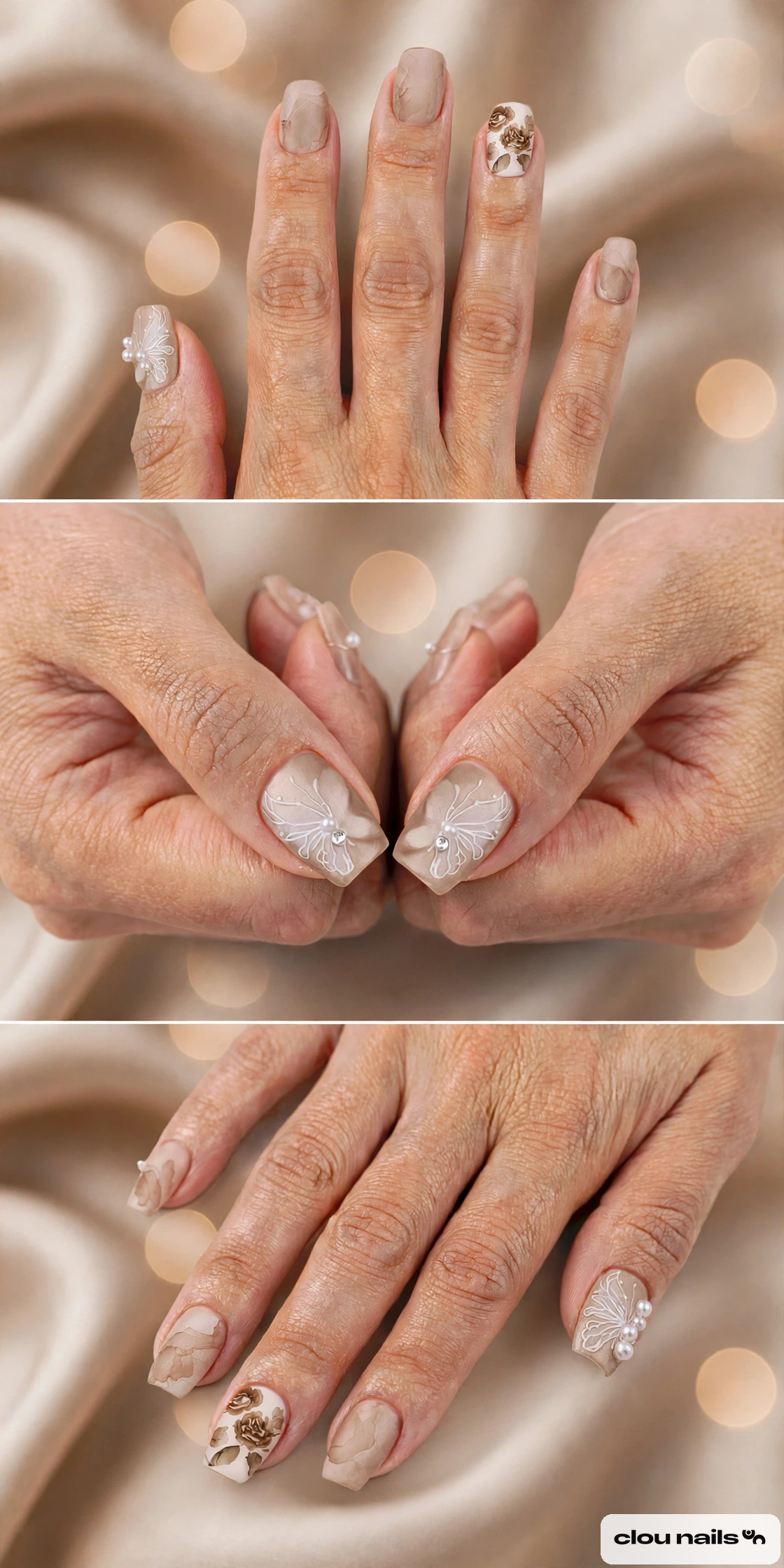 Nail Art Balerin Orta Press-On Takma Tırnak Seti (CN29531)
