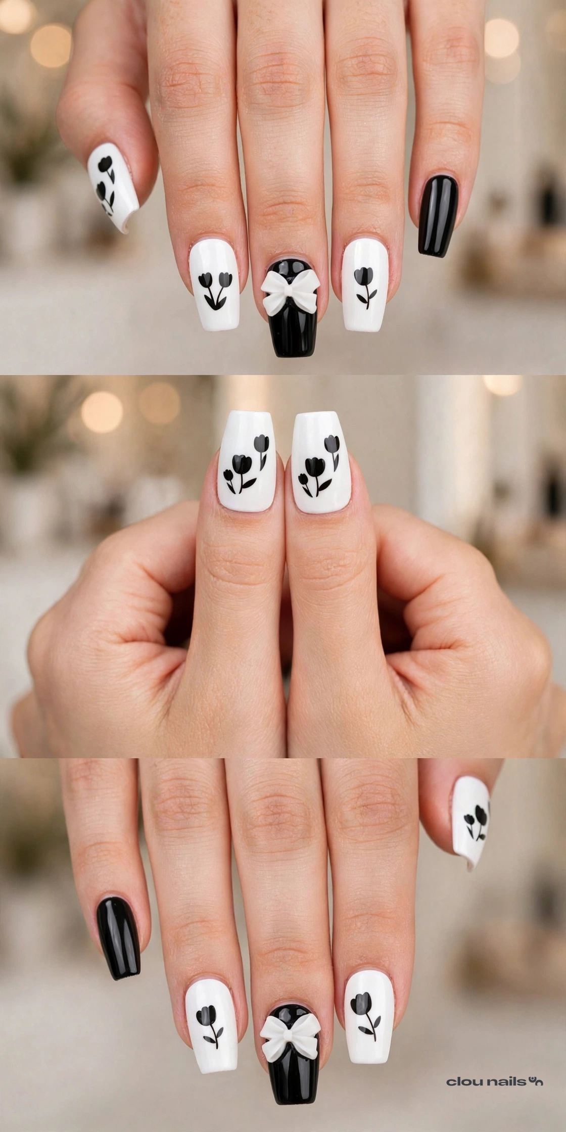 Nail Art Balerin Uzun Press-On Takma Tırnak Seti (BN042)