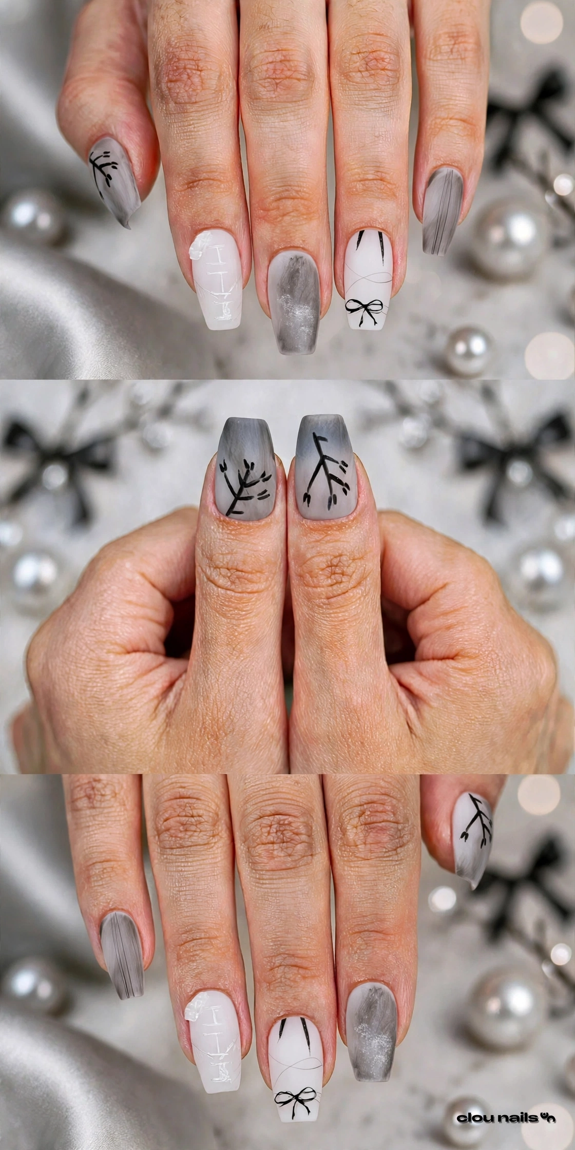 Nail Art Balerin Uzun Press-On Takma Tırnak Seti (CN1044)