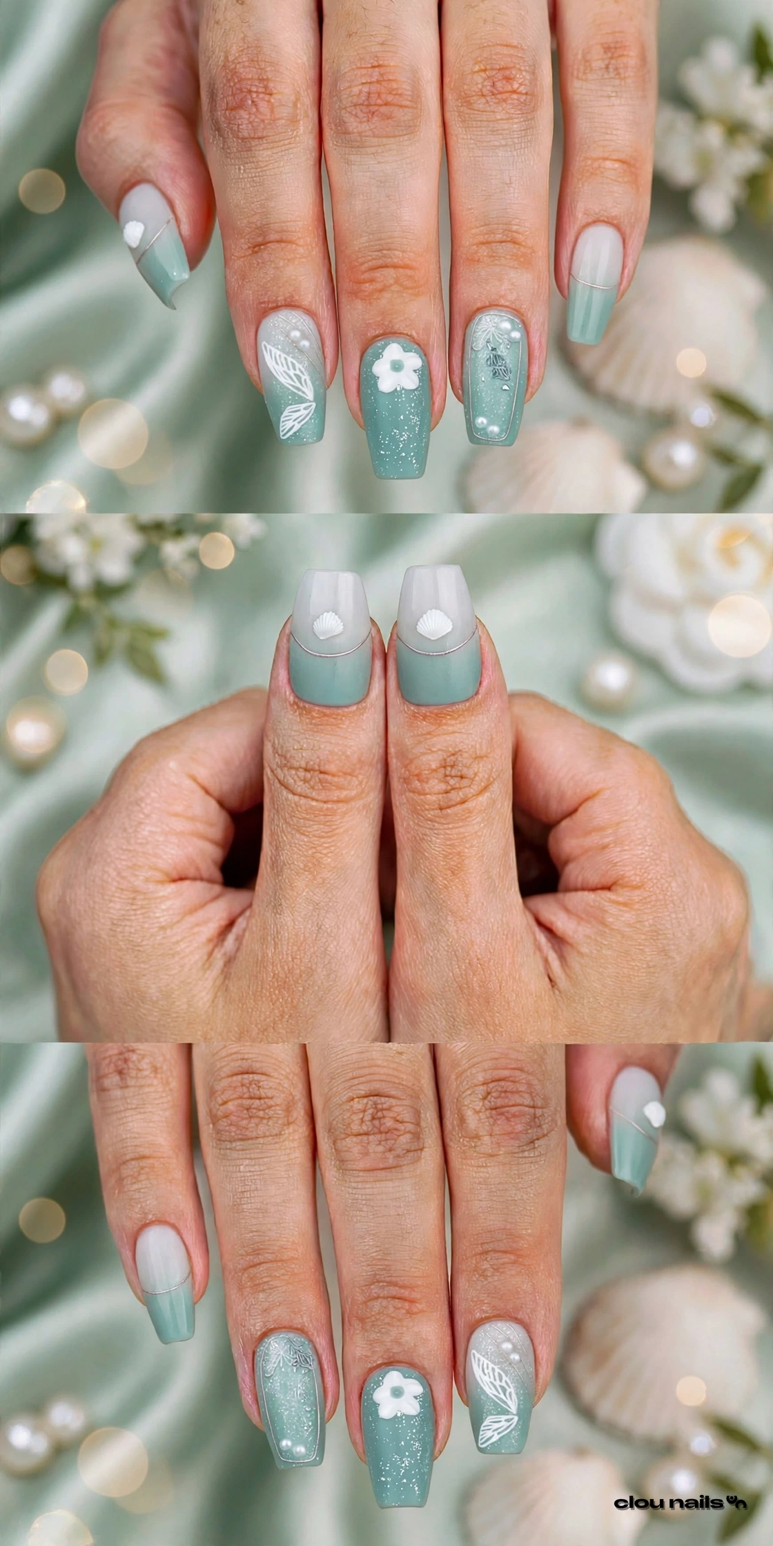Nail Art Balerin Uzun Press-On Takma Tırnak Seti (CN1959)