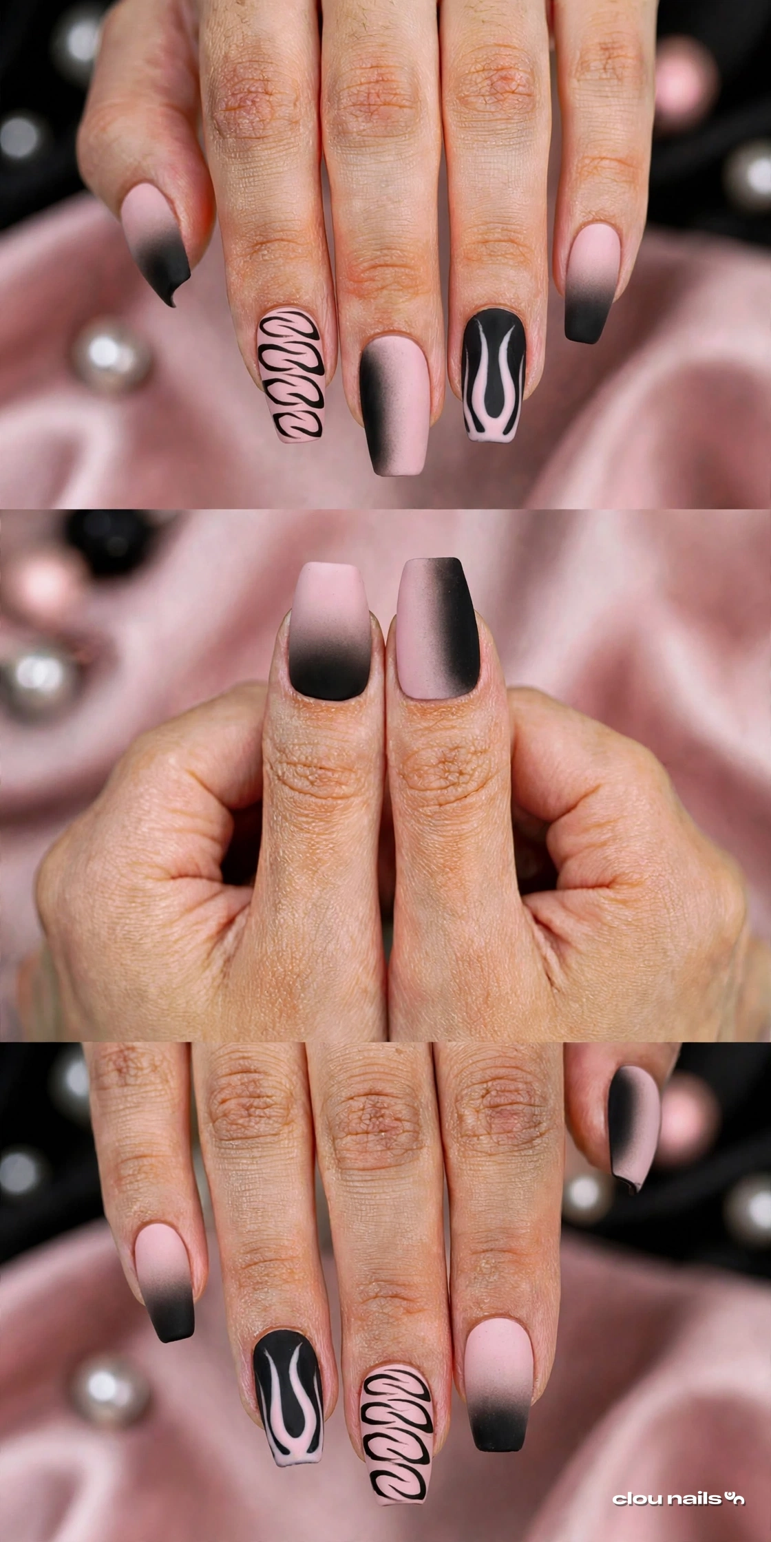 Nail Art Balerin Uzun Press-On Takma Tırnak Seti (CN24357)
