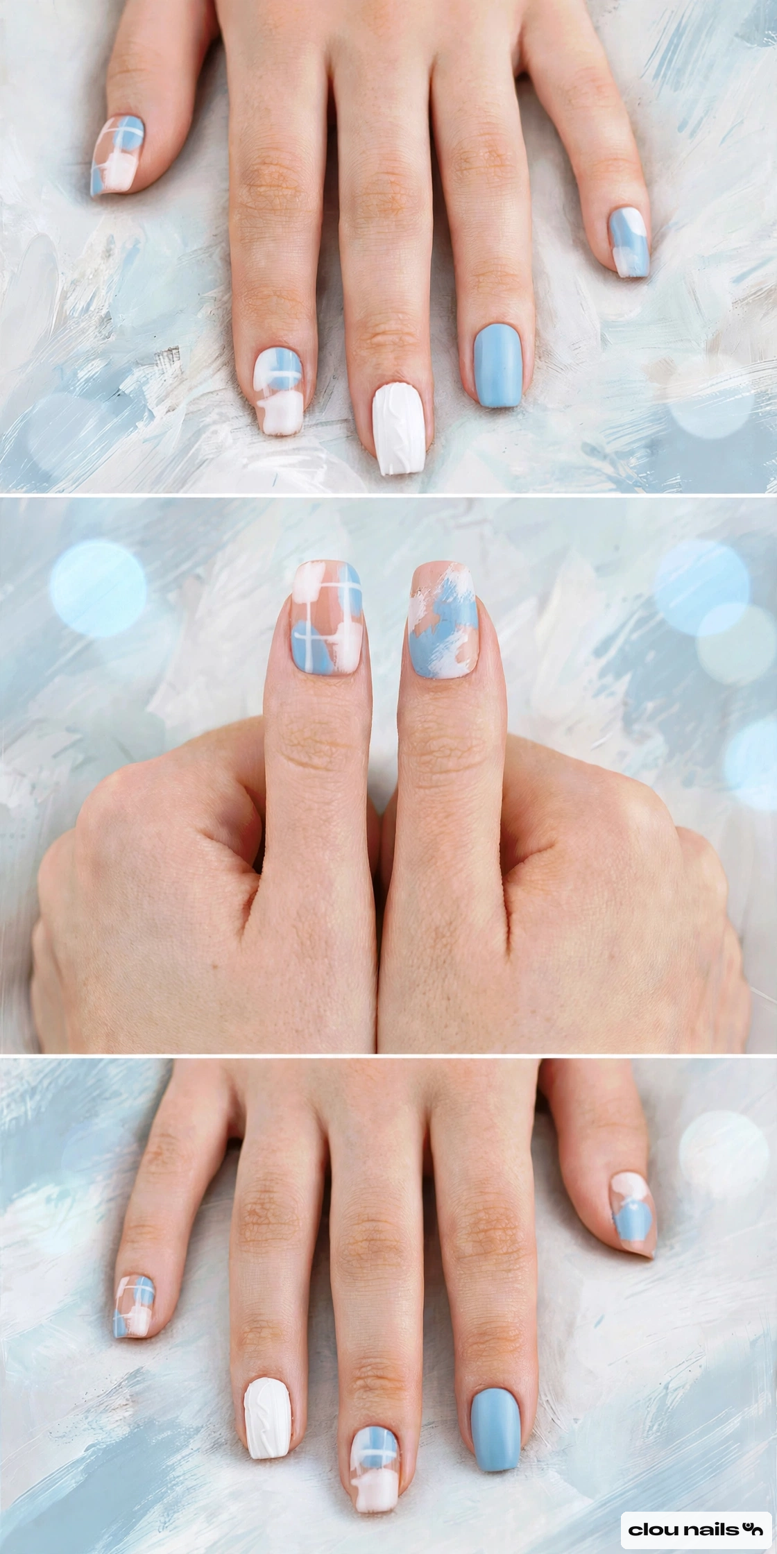 Nail Art Küt Kısa Press-On Takma Tırnak Seti (CN19315)