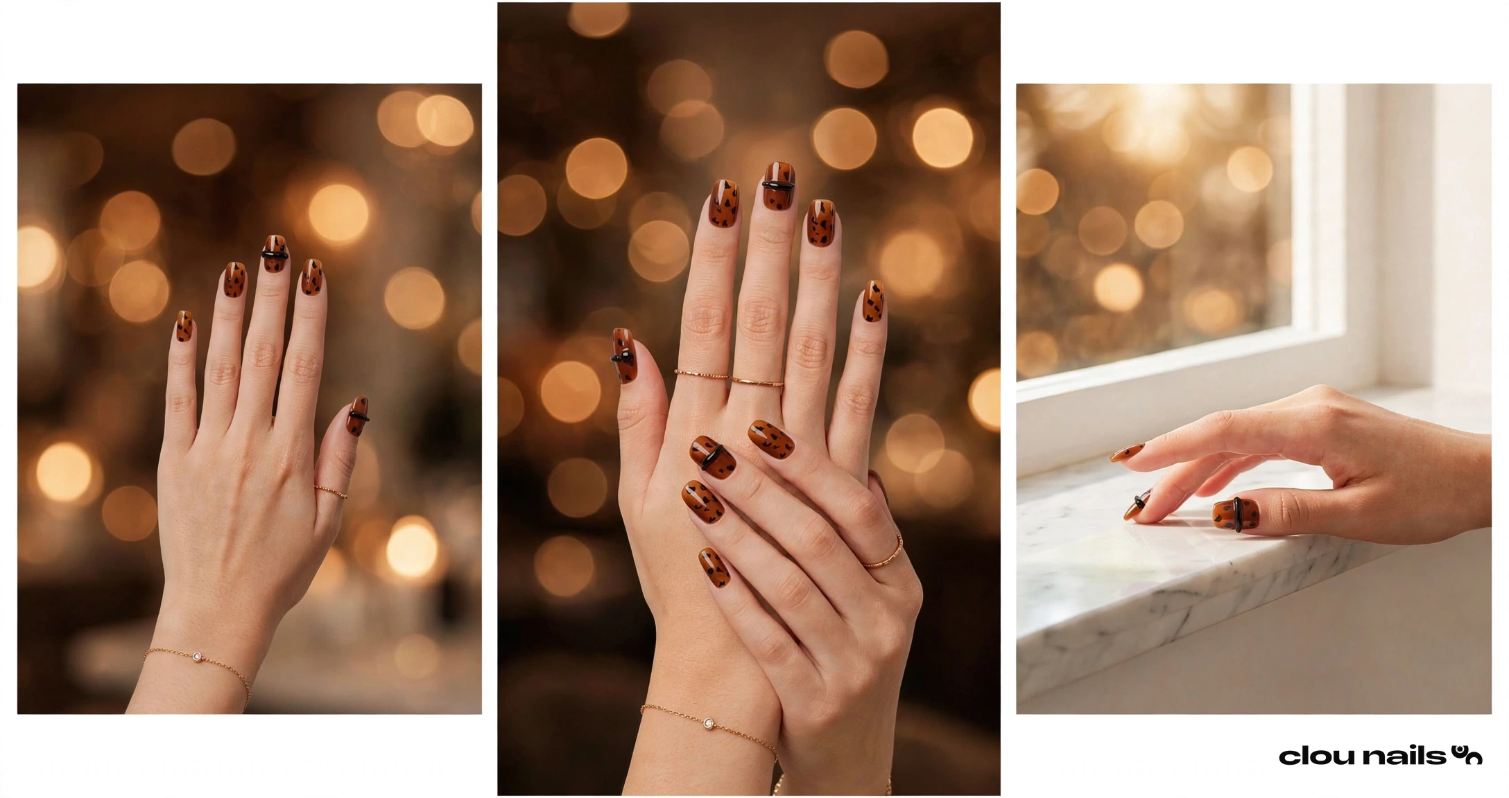 Nail Art Küt Kısa Press-On Takma Tırnak Seti (CN19681)