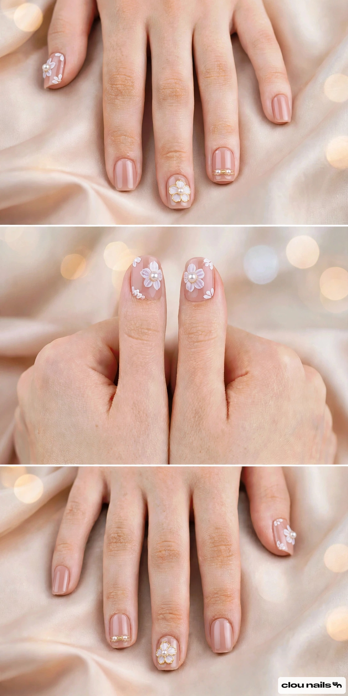 Nail Art Küt Kısa Press-On Takma Tırnak Seti (CN19789)