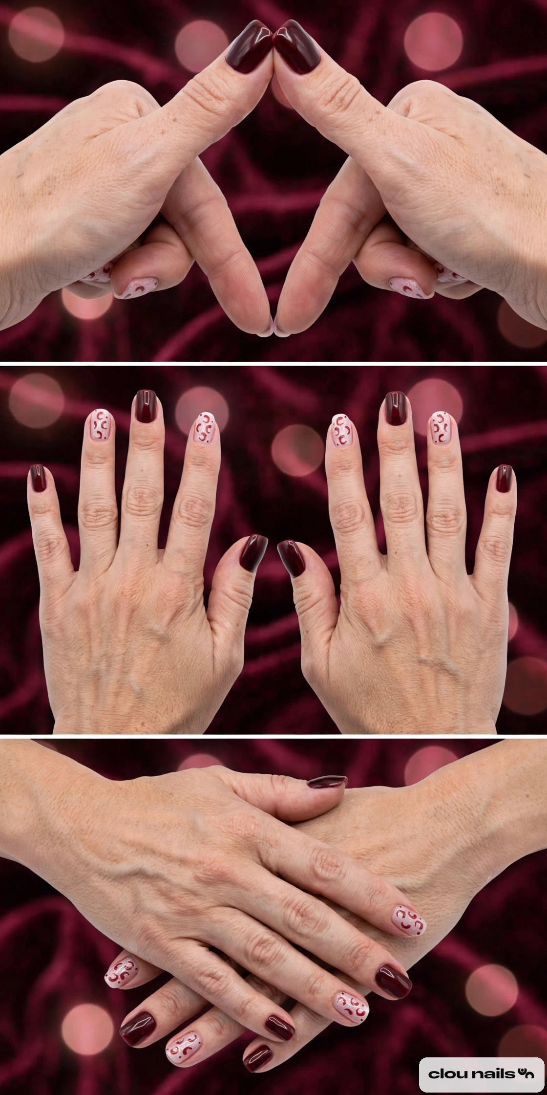 Nail Art Küt Kısa Press-On Takma Tırnak Seti (CN2378)