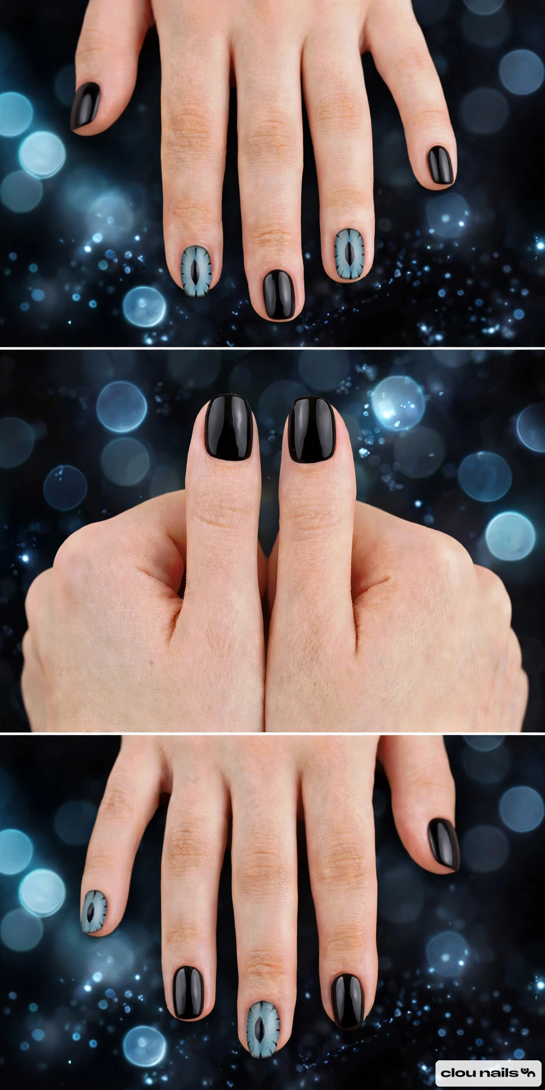 Nail Art Küt Kısa Press-On Takma Tırnak Seti (CN241126)