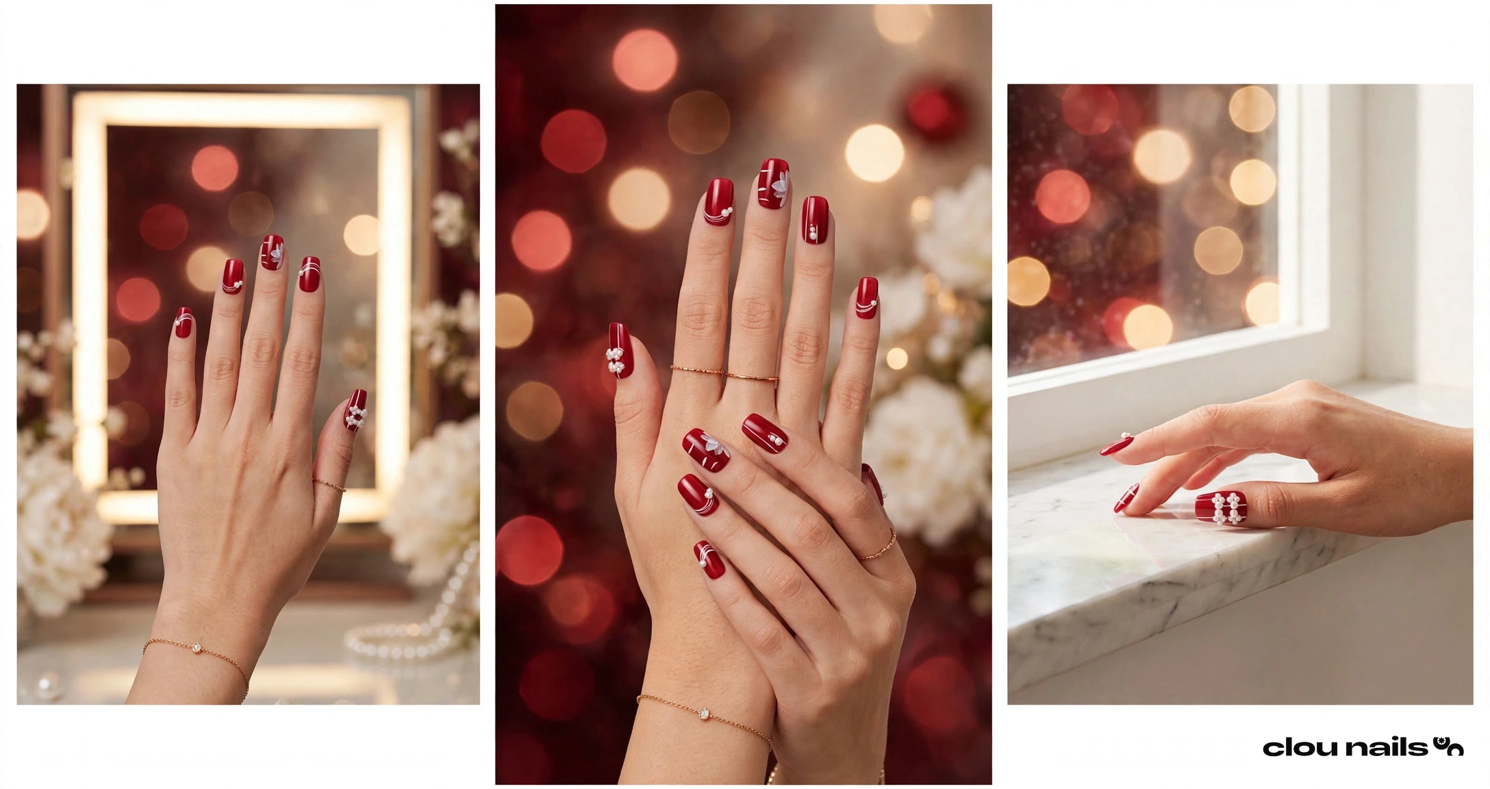 Nail Art Küt Kısa Press-On Takma Tırnak Seti (CN241321)