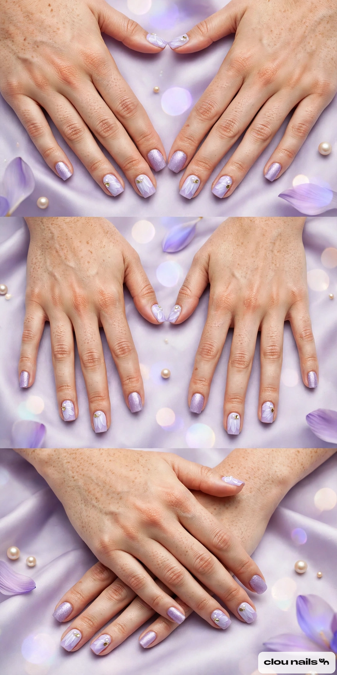 Nail Art Küt Kısa Press-On Takma Tırnak Seti (CN86)
