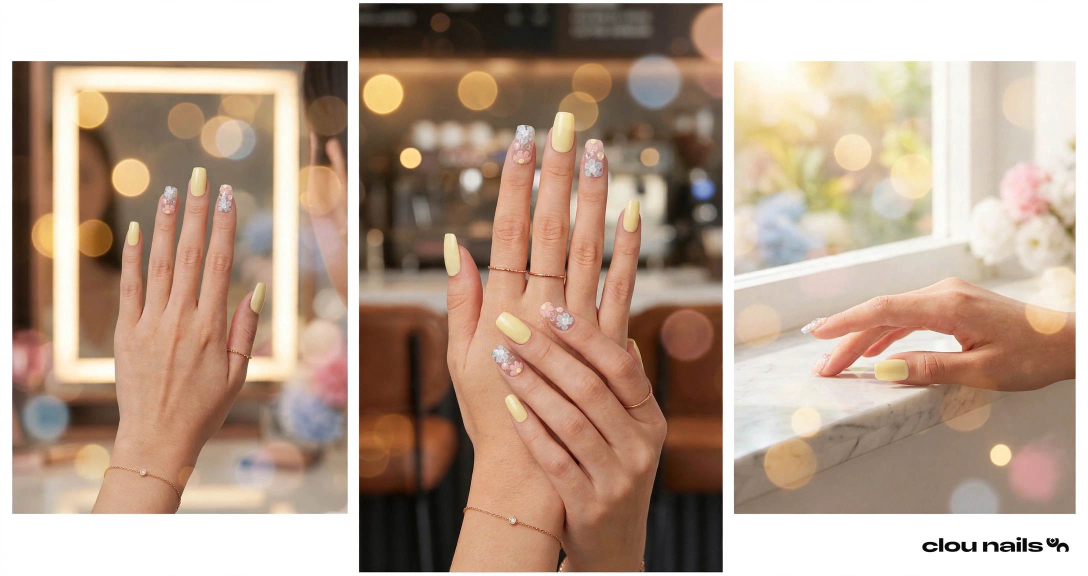 Nail Art Küt Kısa Press-On Takma Tırnak Seti (KA040)