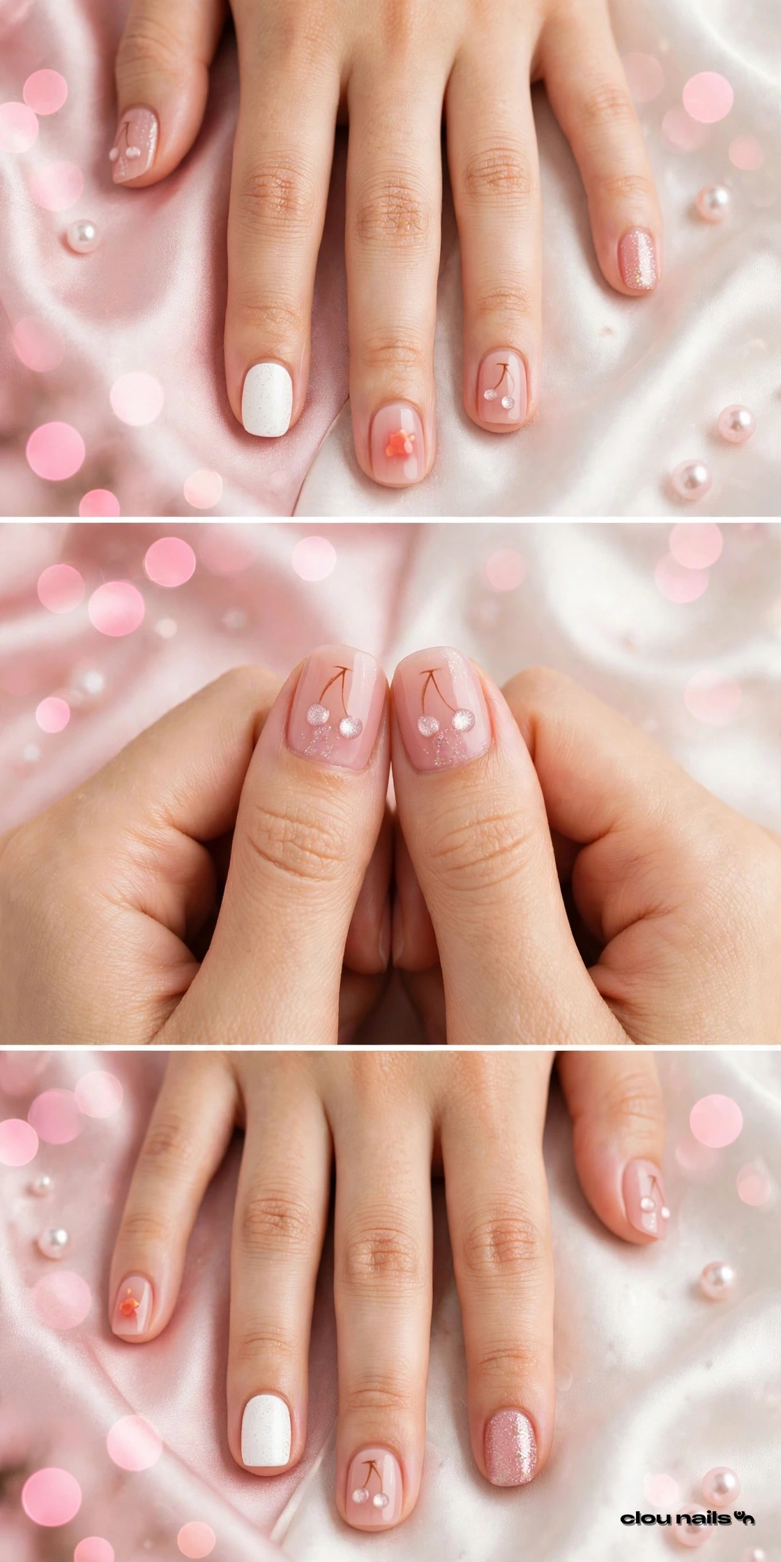 Nail Art Küt Orta Press-On Takma Tırnak Seti (KA014)