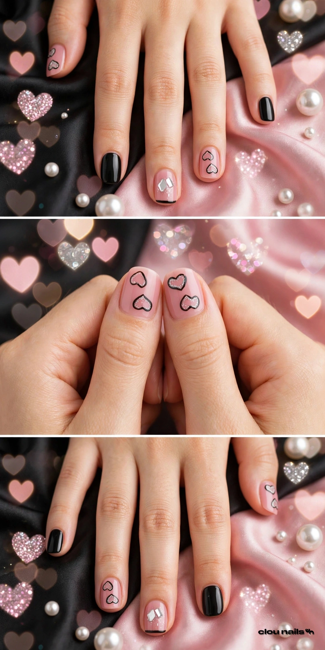 Nail Art Küt Orta Press-On Takma Tırnak Seti (KA033)