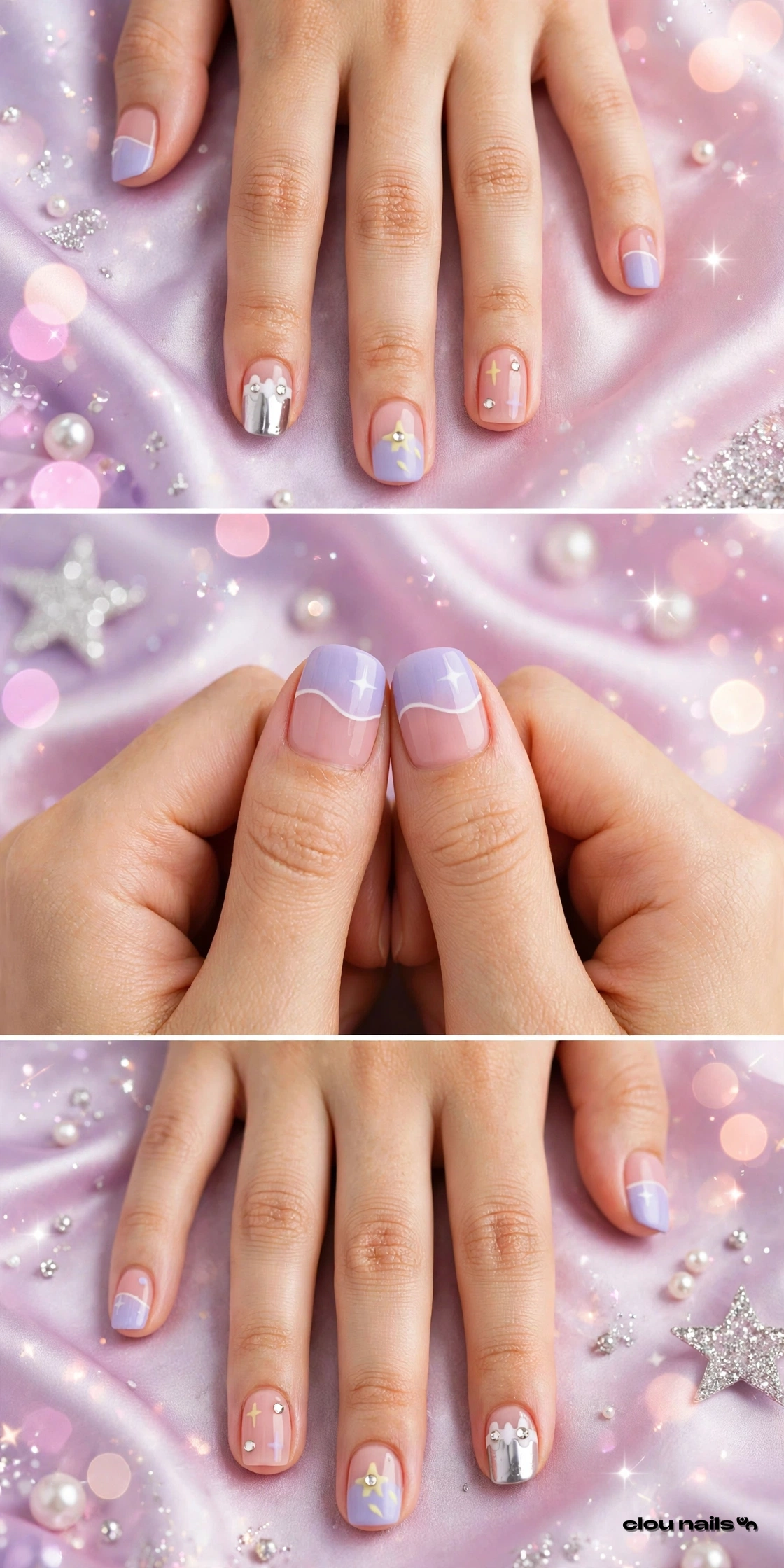 Nail Art Küt Orta Press-On Takma Tırnak Seti (KA066)