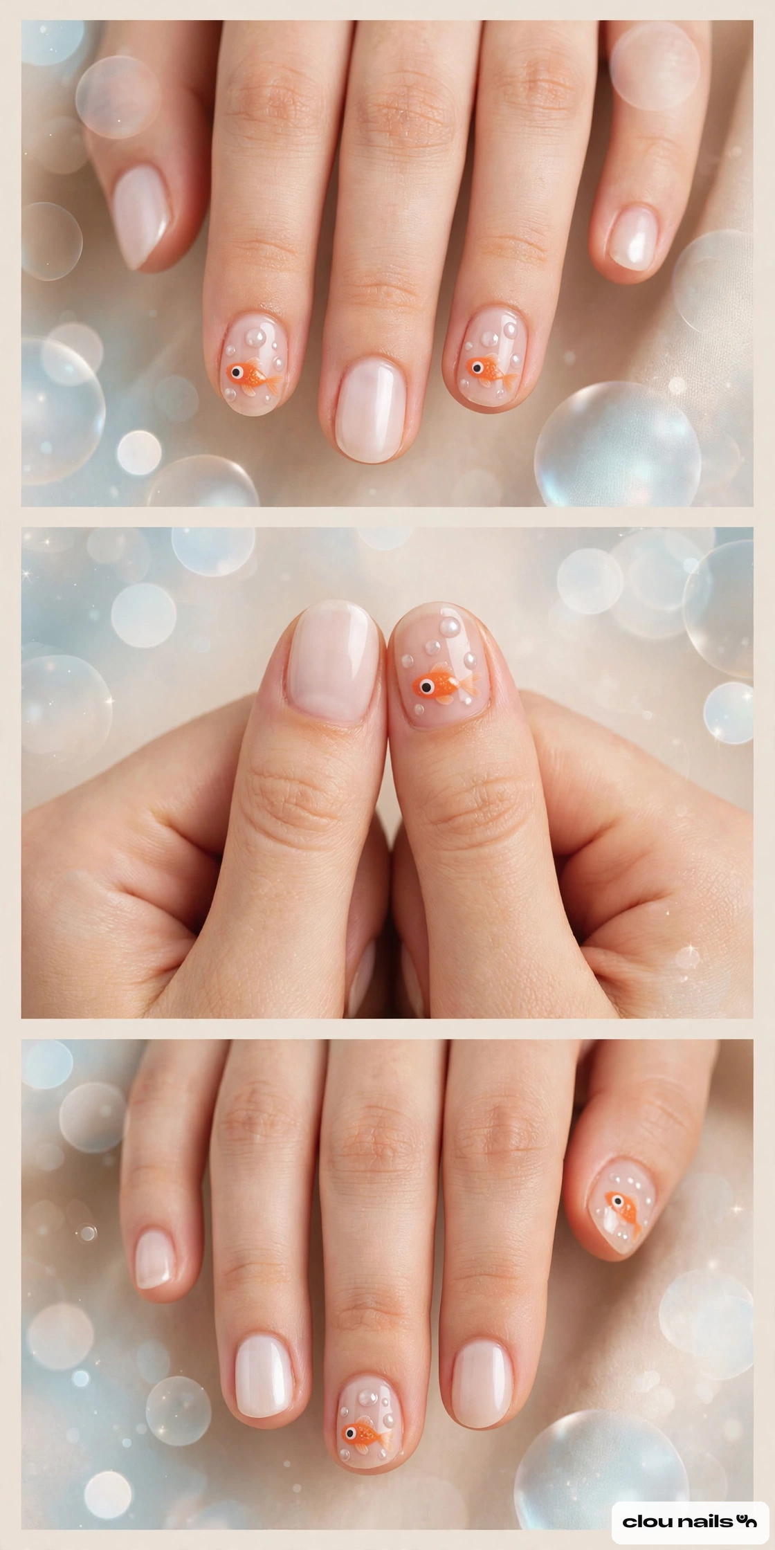 Nail Art Küt Oval Kısa Press-On Takma Tırnak Seti (KO005)